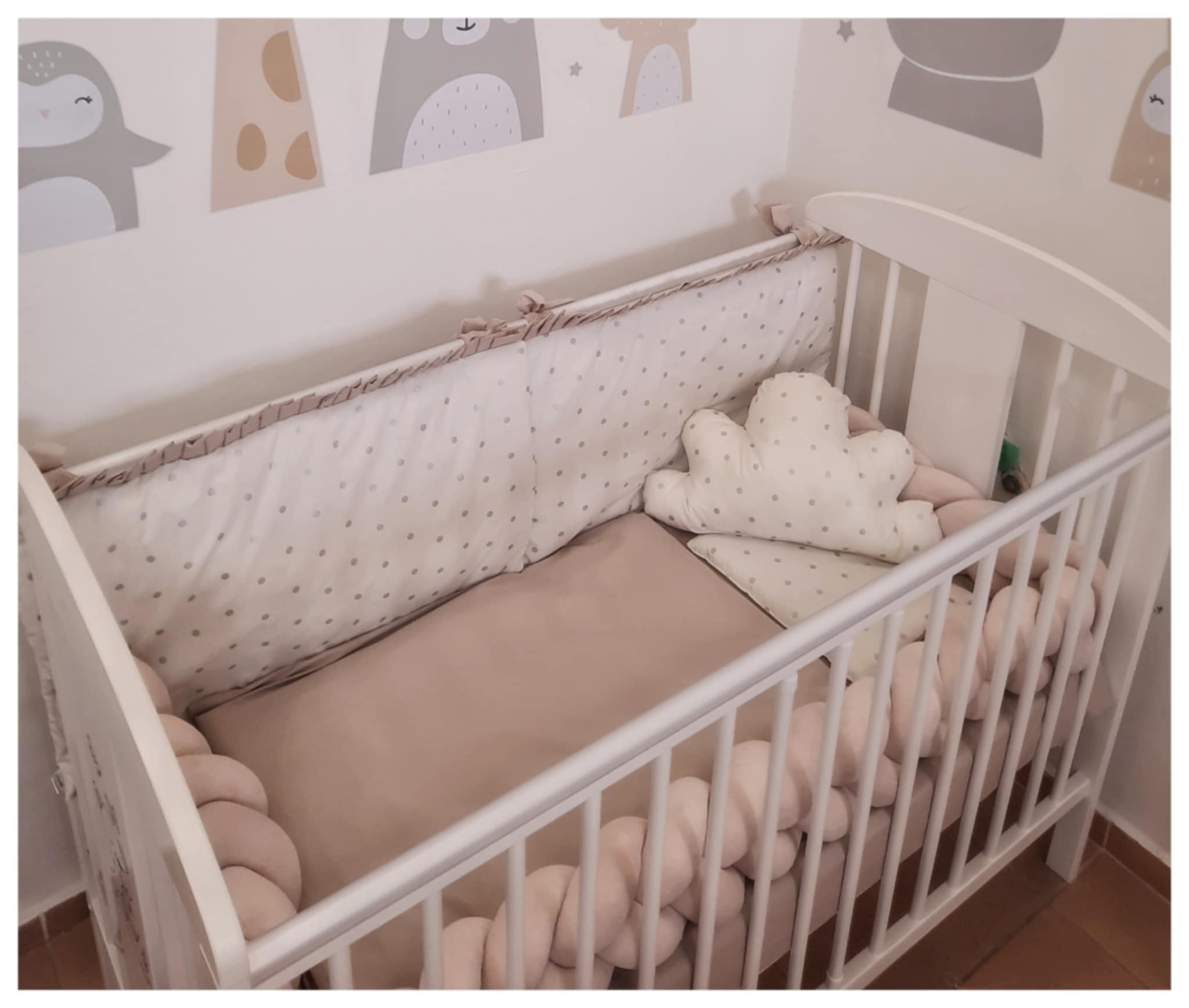 Komplet posteljina Pletenica Beige 