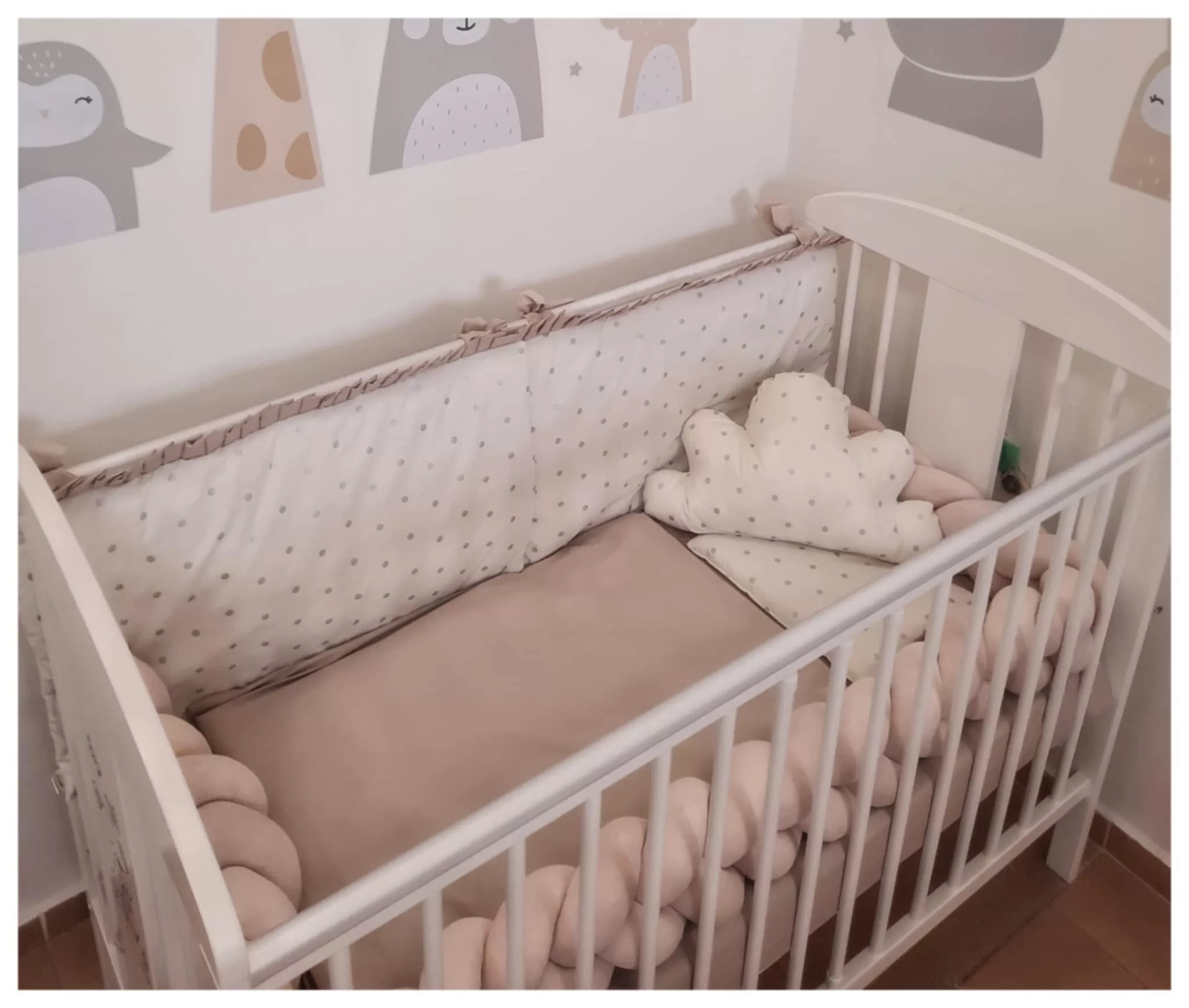 Komplet posteljina Pletenica Beige 