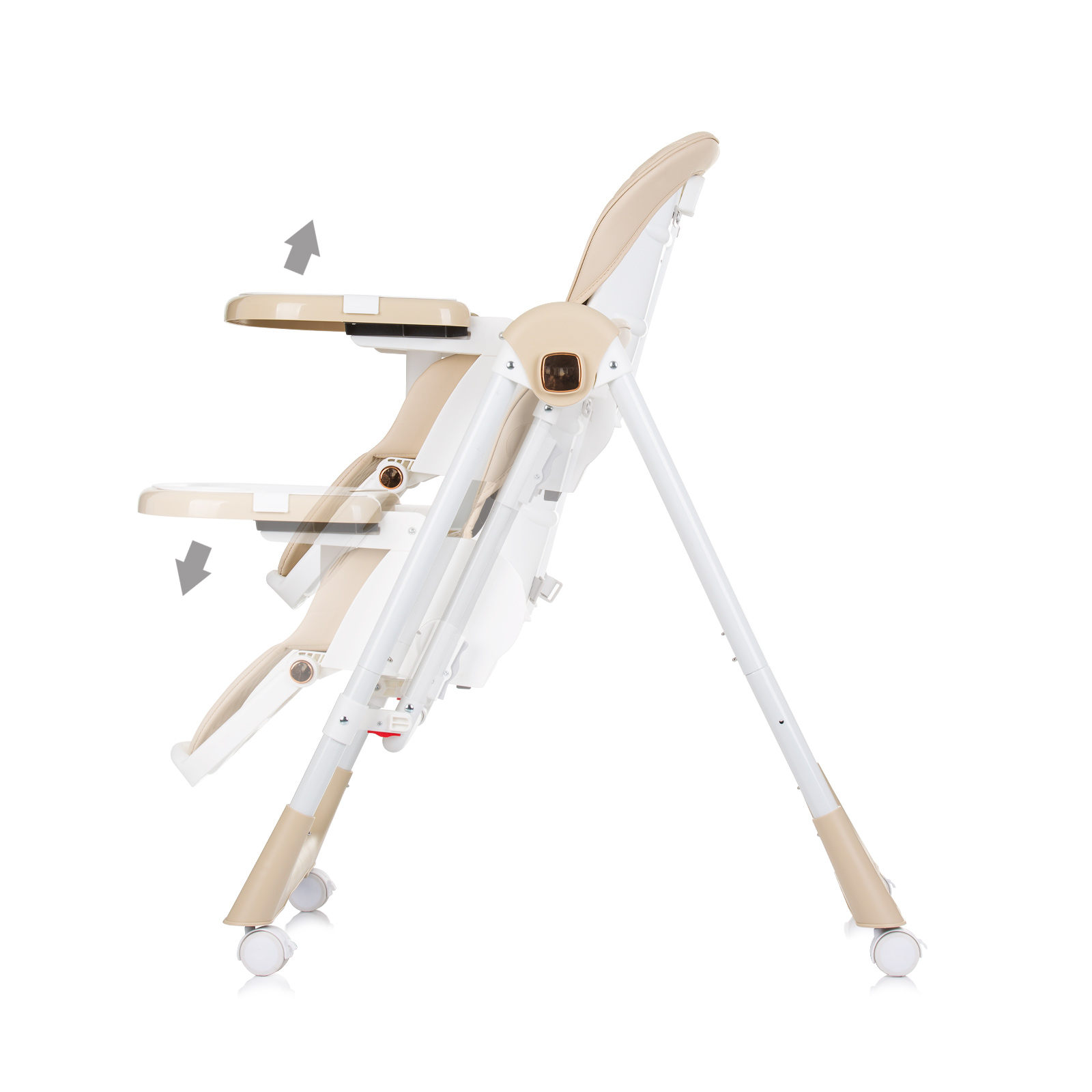 Chipolino MILKSHAKE 2u1 hranilica/ljuljaška Beige 