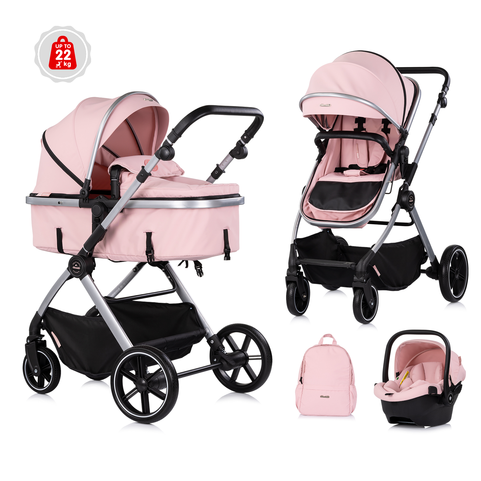 Chipolino Pearl 3u1 Powder Pink 