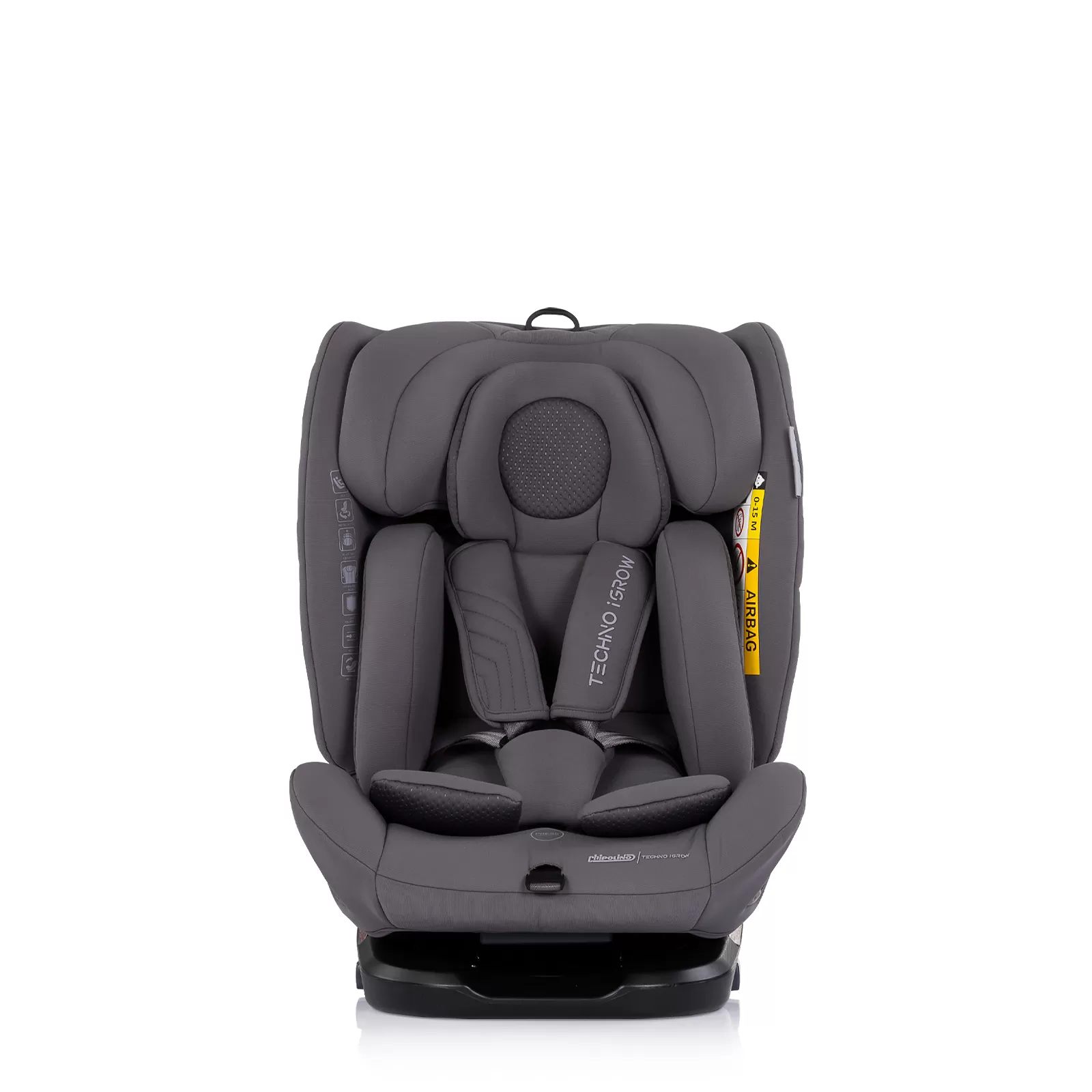 Car seat I-SIZE 40-150 cm ISOFIX 360 Techno iGROW charcoal 