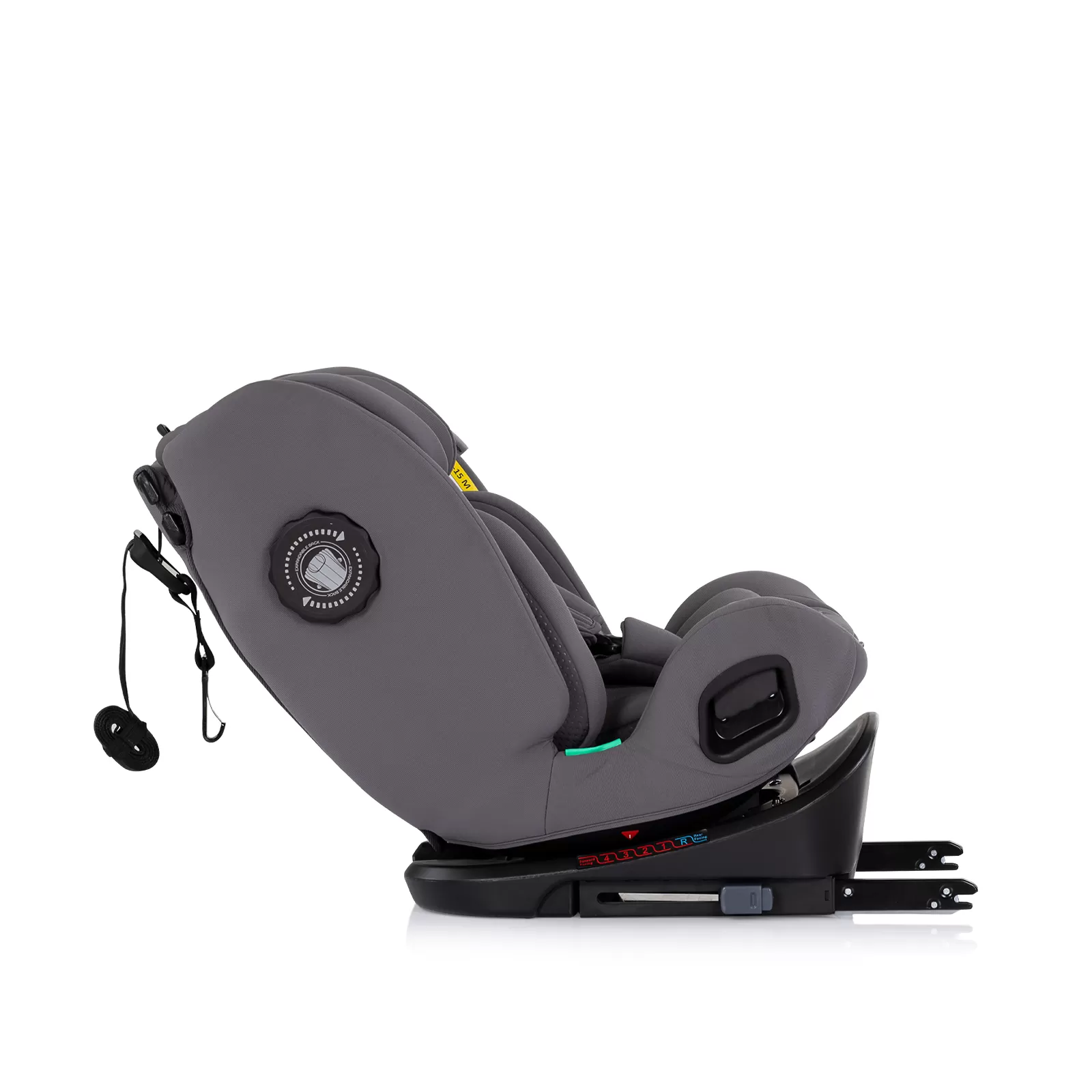 Car seat I-SIZE 40-150 cm ISOFIX 360 Techno iGROW charcoal 