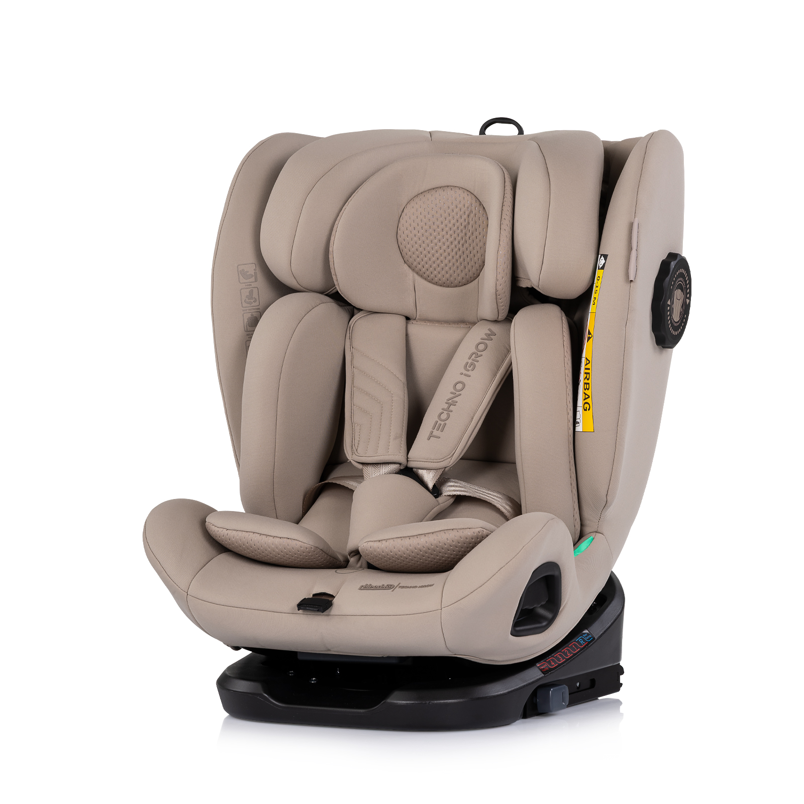 Car seat I-SIZE 40-150 cm ISOFIX 360 Techno iGROW latte 