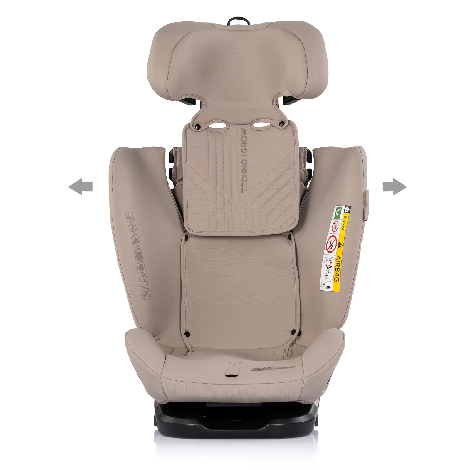 Car seat I-SIZE 40-150 cm ISOFIX 360 Techno iGROW latte 
