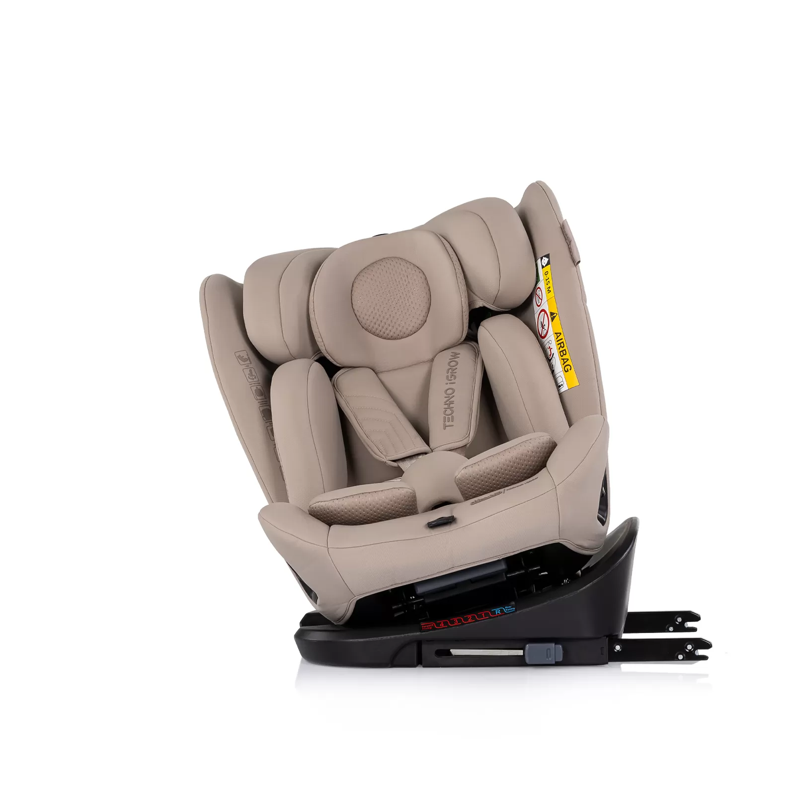 Car seat I-SIZE 40-150 cm ISOFIX 360 Techno iGROW latte 