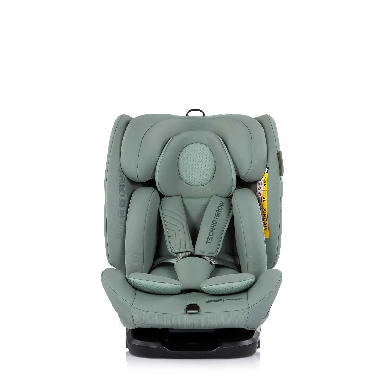 Car seat I-SIZE 40-150 cm ISOFIX 360 Techno iGROW matcha 