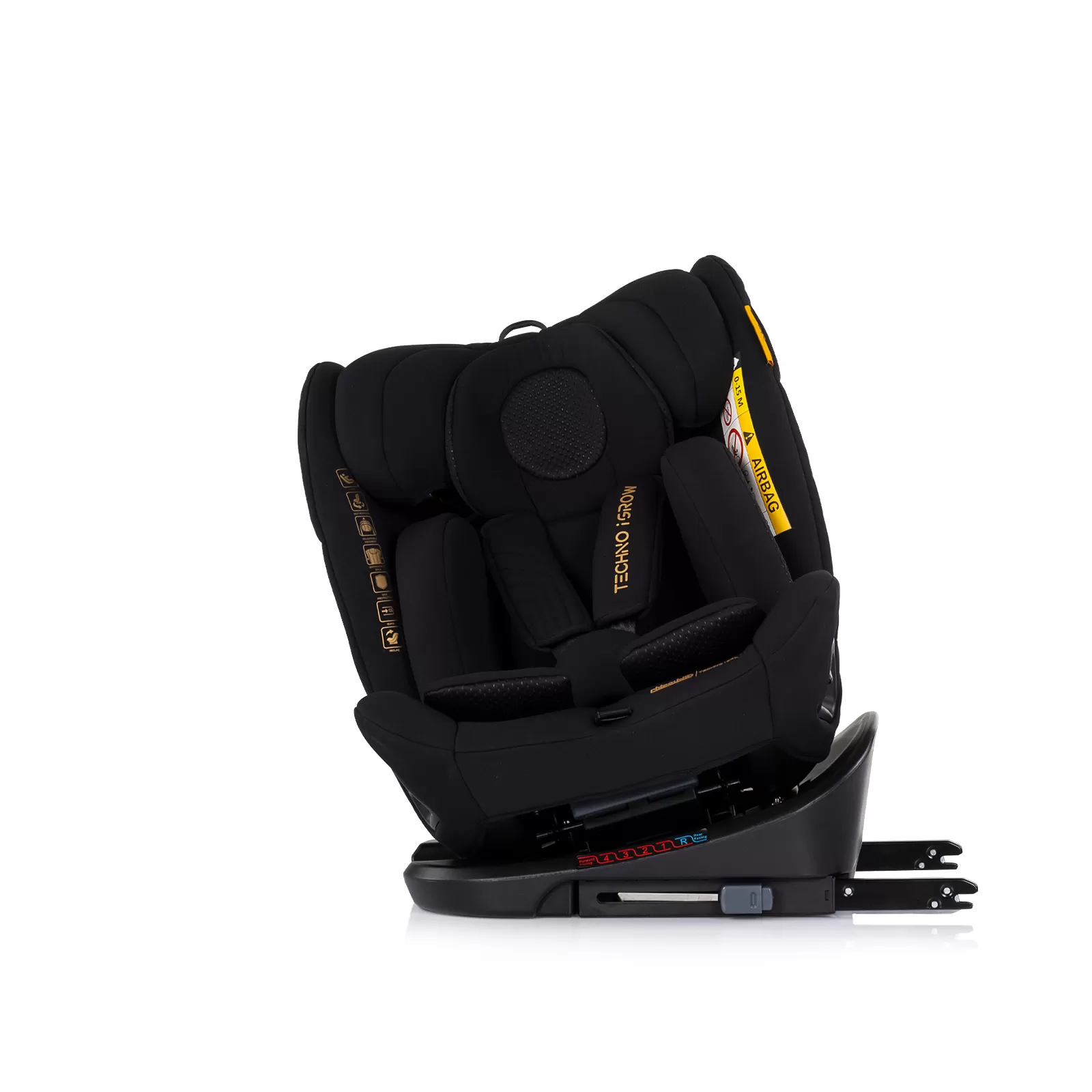 Car seat I-SIZE 40-150 cm ISOFIX 360 Techno iGROW noir 