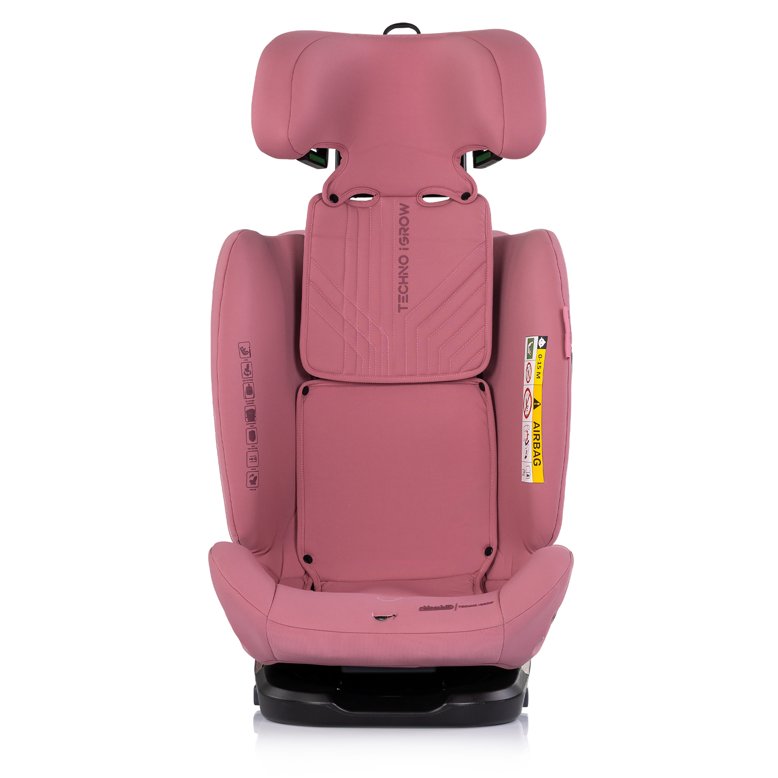 Car seat I-SIZE 40-150 cm ISOFIX 360 Techno iGROW pink 