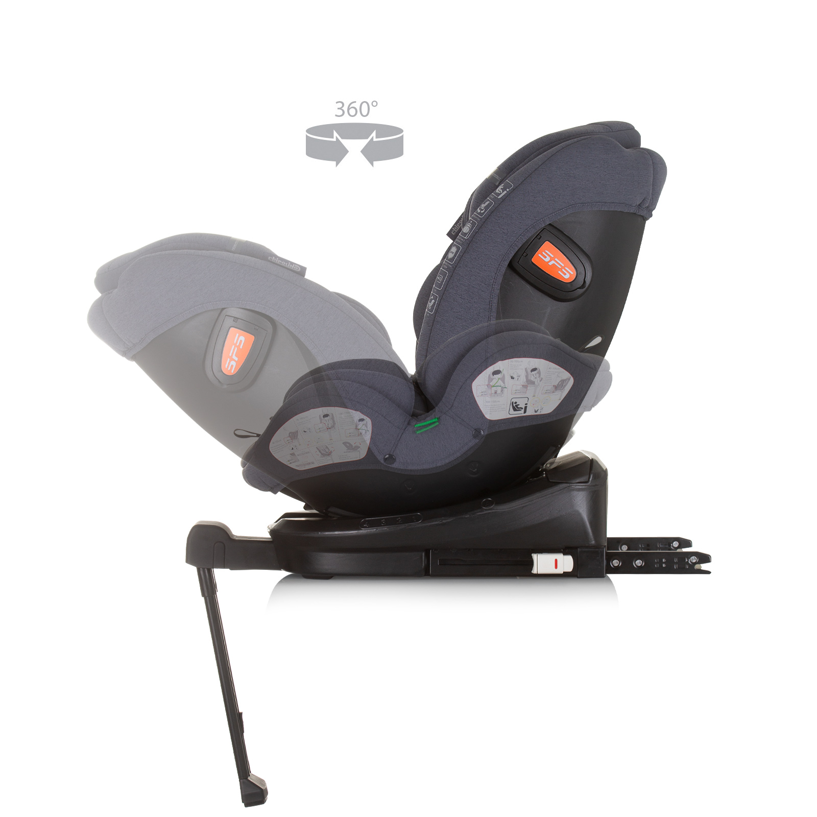 Chipolino I-SIZE 40-150 cm ISOFIX 360 