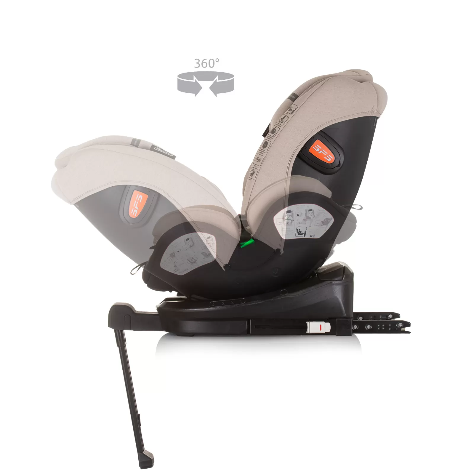 Chipolino I-SIZE 40-150 cm ISOFIX 360 