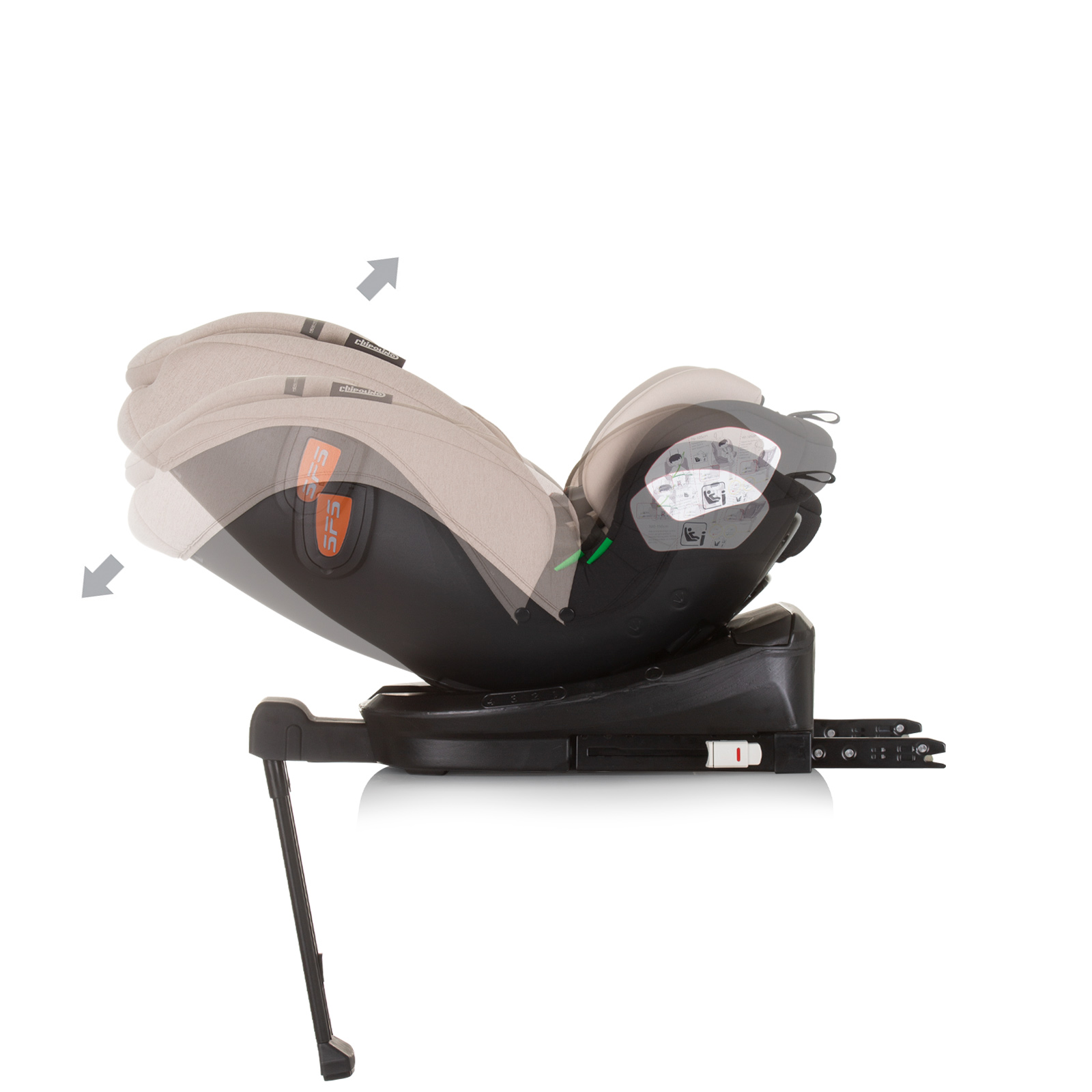 Chipolino I-SIZE 40-150 cm ISOFIX 360 