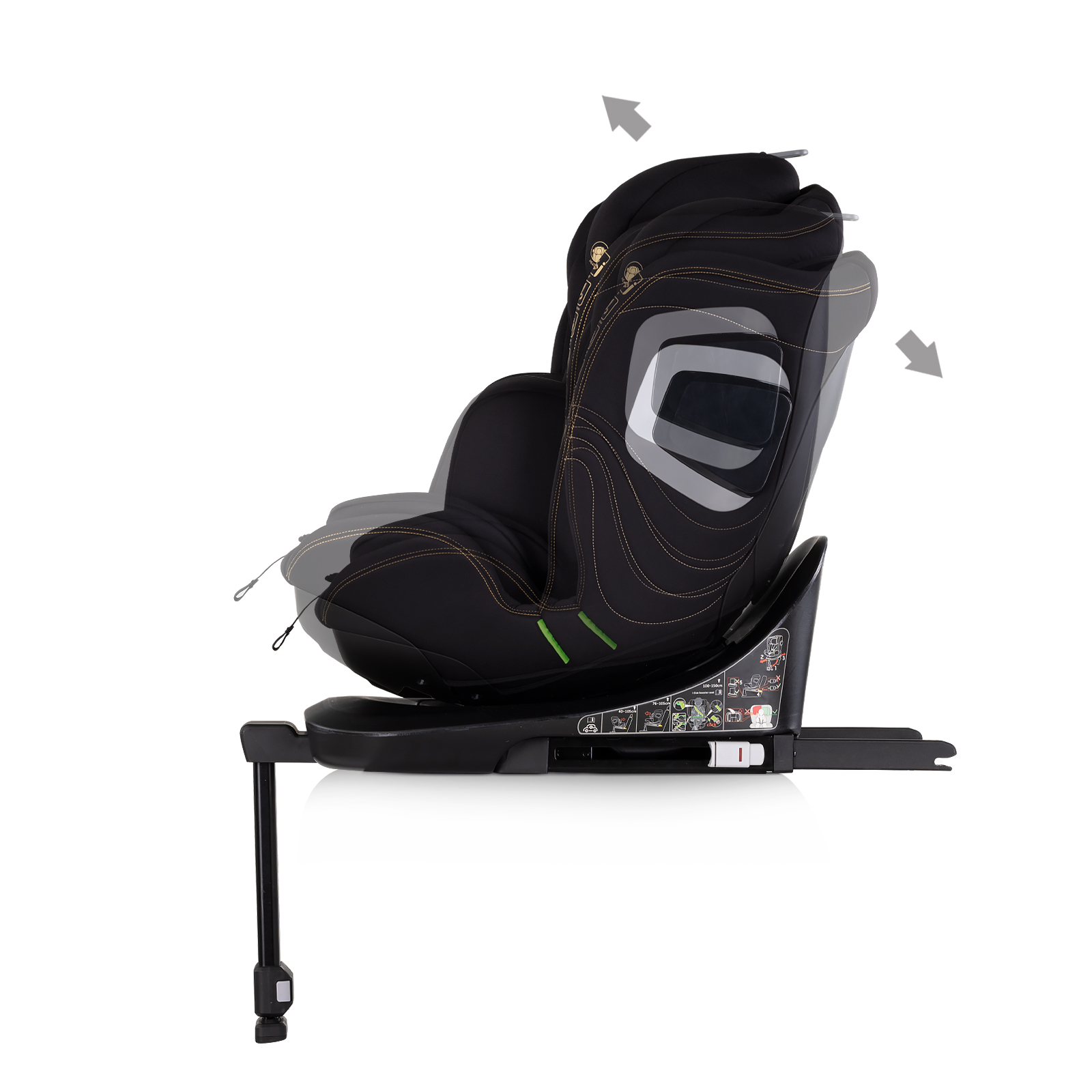 Chipolino I-SIZE 40-150 cm ISOFIX 360 