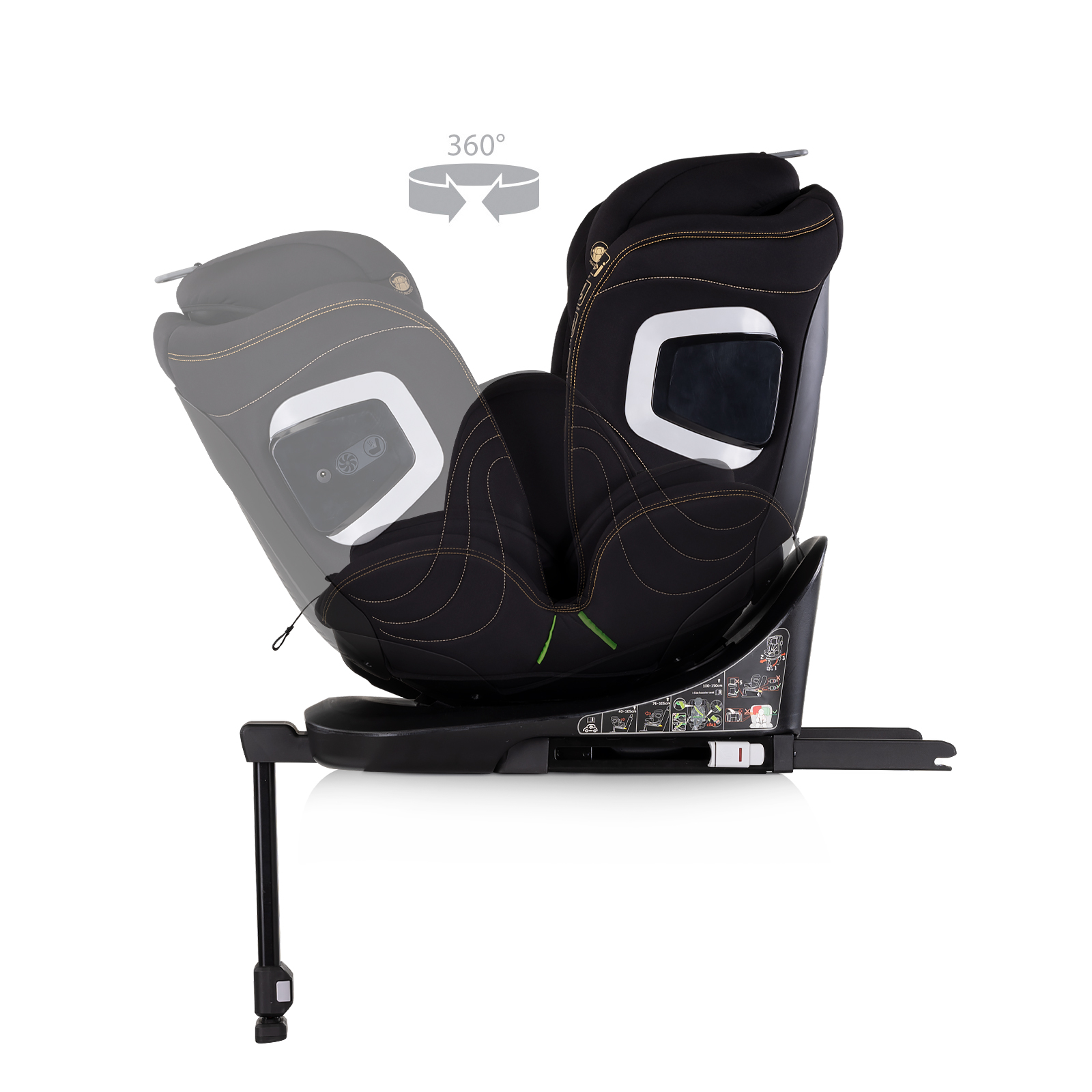 Chipolino I-SIZE 40-150 cm ISOFIX 360 