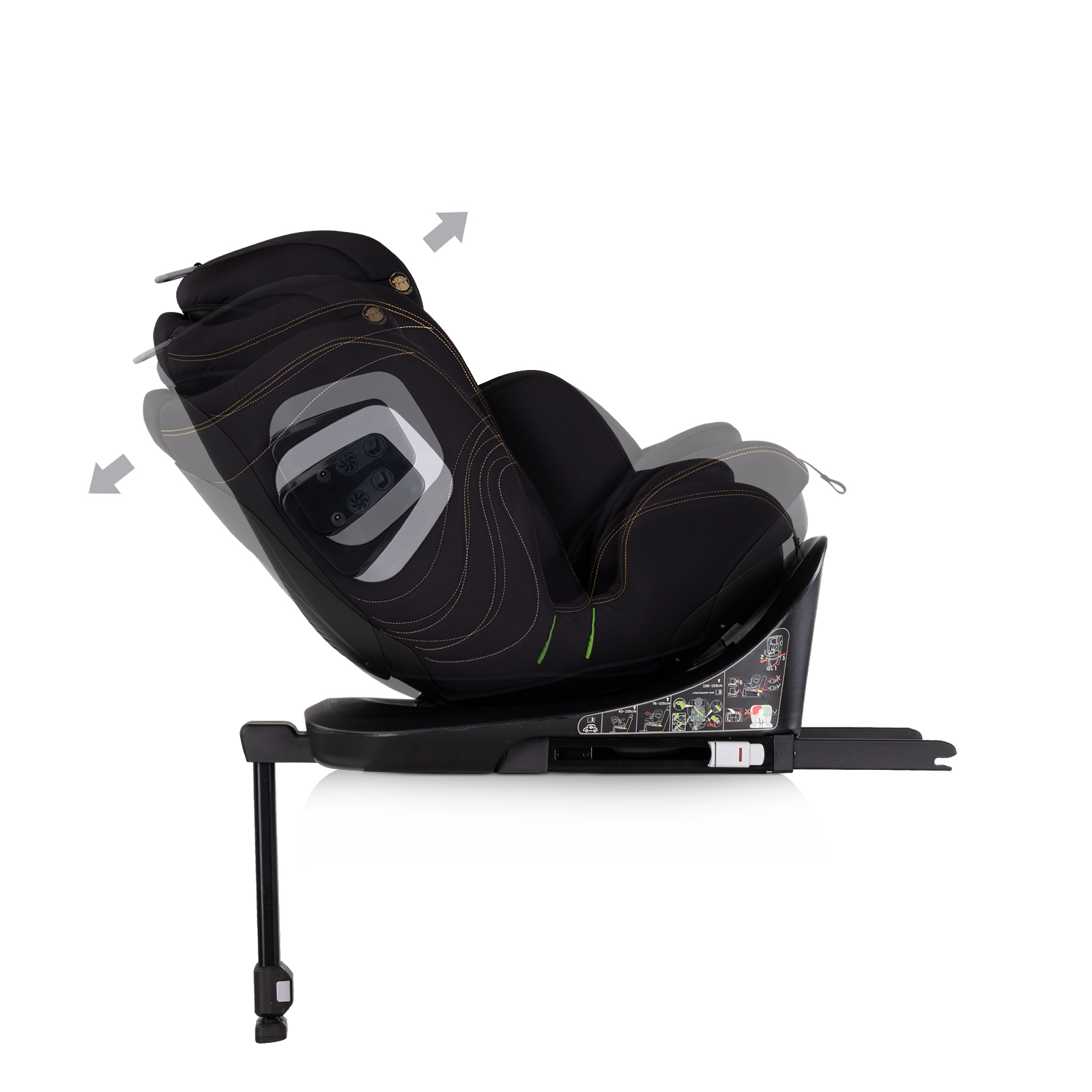 Chipolino I-SIZE 40-150 cm ISOFIX 360 
