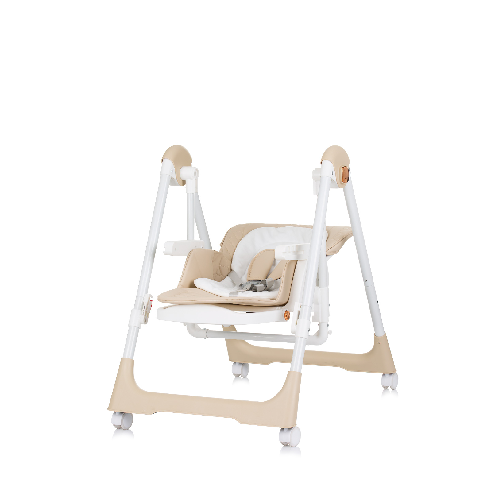Hranilica 2u1 Chipolino Milkshake Beige (Hranilica i ljuljaška) 
