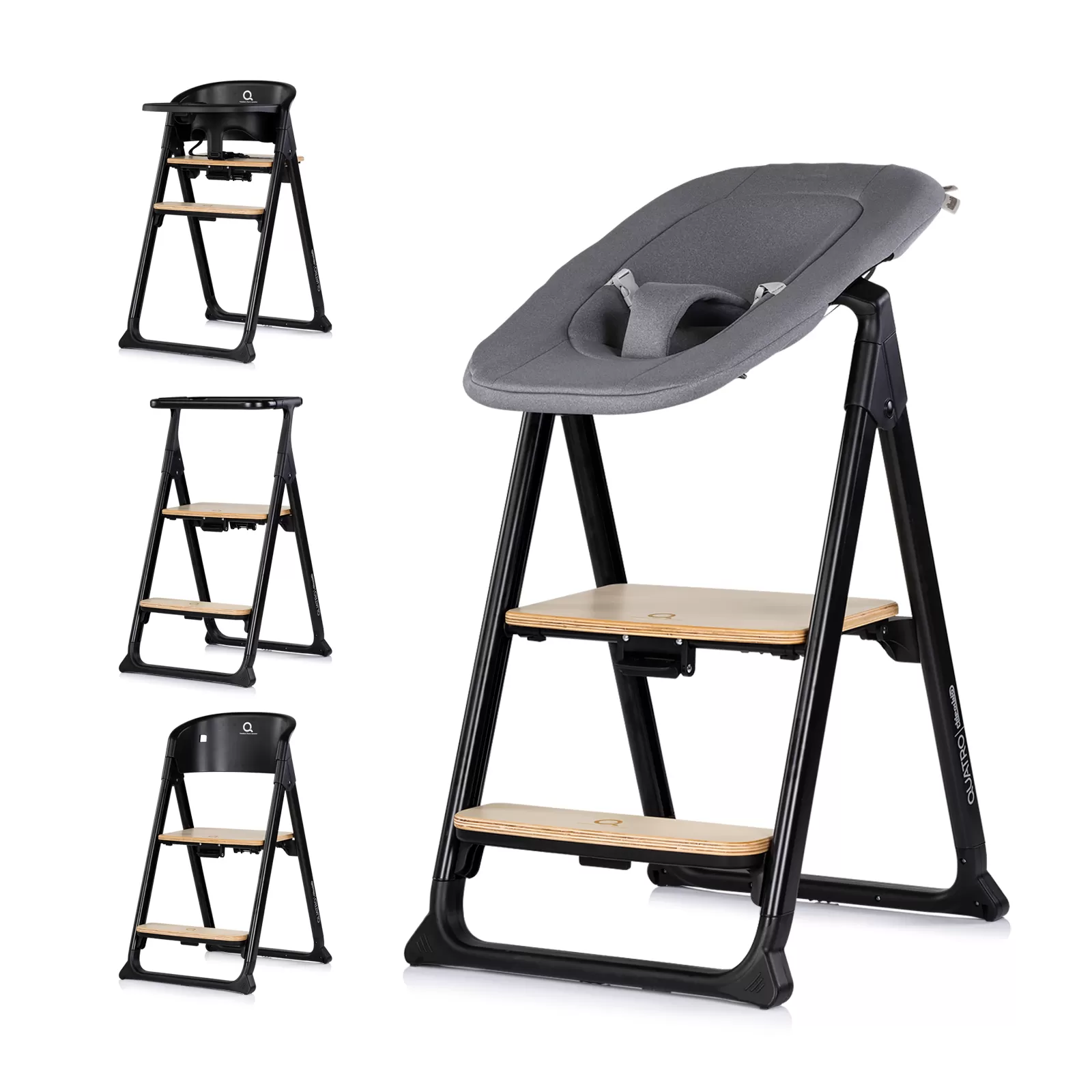 Hranilica Chipolino Quatro 4u1 Charcoal 