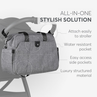 Torba za mame Kikka Boo Chelsea Premium Grey 
