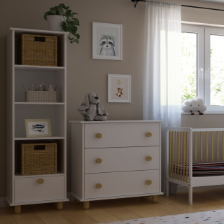 Polica za knjige Lumi White 