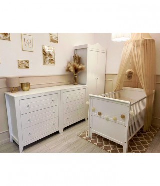 Krevetić Scarlet 140x70cm white 