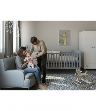 Krevetić Scarlet 140x70cm grey 