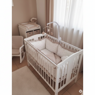 Komplet posteljina Beige Dots 