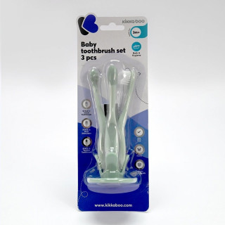 Kikka Boo Set četkica za zubiće za bebe 3 dela Mint 