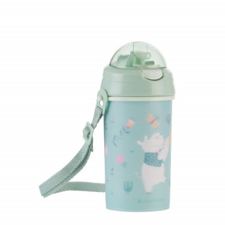 Kikka Boo Šolja sa slamkom i trakom Music Fest 450ml Mint 