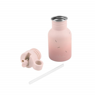 Kikka Boo Flašica sa slamkom od nerđajučeg čelika 350 ml Flora Blush 