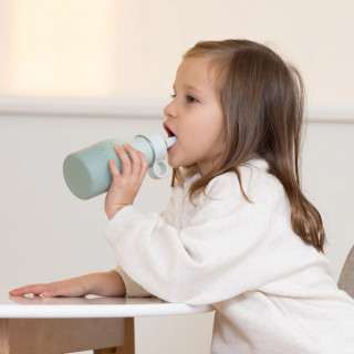 Kikka Boo Flašica sa slamkom od nerđajučeg čelika 350 ml Flora Sage 