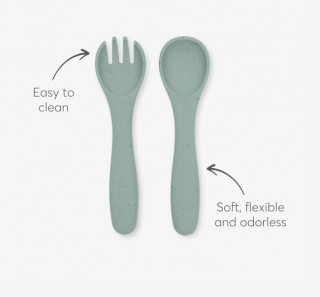 Kikka Boo Silikonski set za hranjenje 5 delova Platinum Sage 