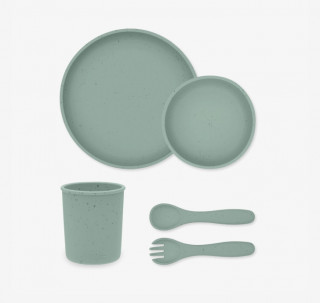 Kikka Boo Silikonski set za hranjenje 5 delova Platinum Sage 