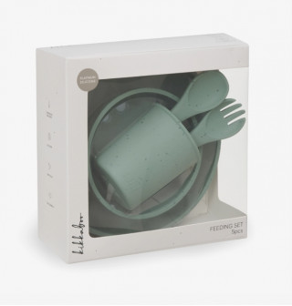 Kikka Boo Silikonski set za hranjenje 5 delova Platinum Sage 