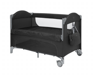 Kikka Boo Premium Milky Way sa spustajucom stranicom i rancem - Black - 2 nivoa 