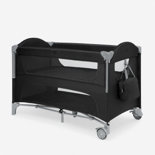 Kikka Boo Premium Milky Way sa spustajucom stranicom i rancem - Black - 2 nivoa 
