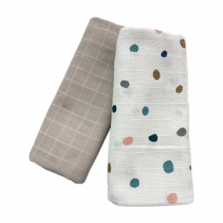 Muslin prekrivac 80x80cm - 2kom 