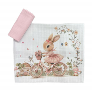 Muslin prerkivac Roze Zeka 80x80cm - 2kom 