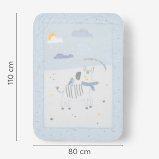 Kikka Boo Super soft baby ćebence 80x110 Stripy Friends 