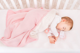 Kikka Boo Pleteno dvostrano baby ćebence 75x100 Dream Big Pink 