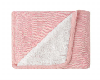 Kikka Boo Pleteno dvostrano baby ćebence 75x100 Dream Big Pink 