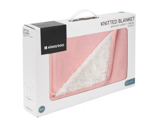 Kikka Boo Pleteno dvostrano baby ćebence 75x100 Dream Big Pink 