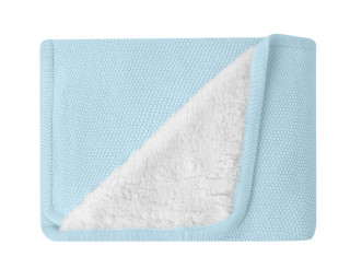 Kikka Boo Pleteno dvostrano baby ćebence 75x100 Dream Big Blue 