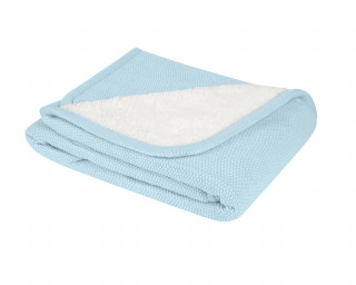 Kikka Boo Pleteno dvostrano baby ćebence 75x100 Dream Big Blue 