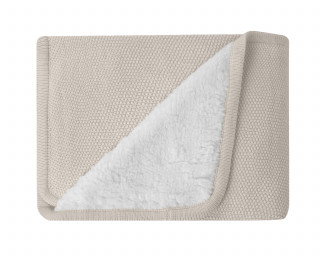 Kikka Boo Pleteno dvostrano baby ćebence 75x100 Dream Big Beige 