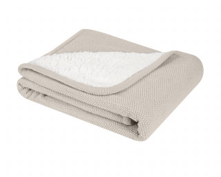 Kikka Boo Pleteno dvostrano baby ćebence 75x100 Dream Big Beige 