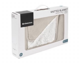 Kikka Boo Pleteno dvostrano baby ćebence 75x100 Dream Big Beige 