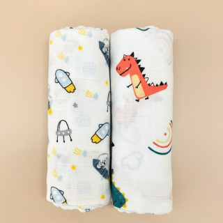 Pelene od muslina 2/1 dino-astronaut 