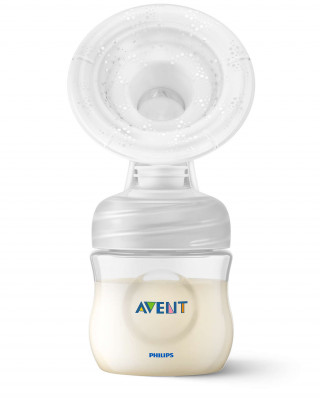 AVENT MANUELNA PUMPICA, SET ZA IZMAZANJE NATURAL (flasice, tufer, via solja sa adapterom) 