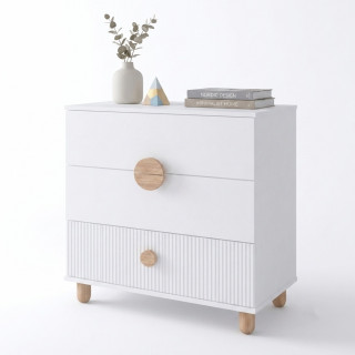 Komoda za bebe LOFT White 