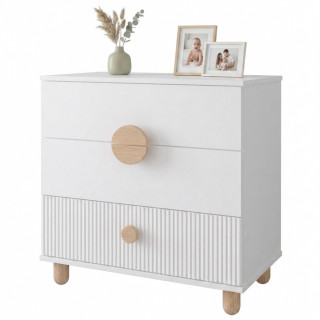 Komoda za bebe LOFT White 