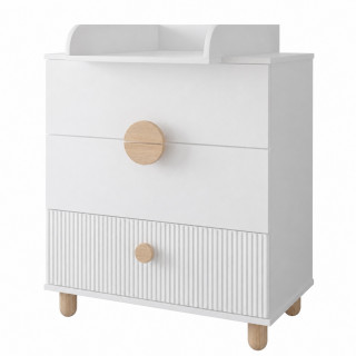 Komoda za bebe LOFT White 